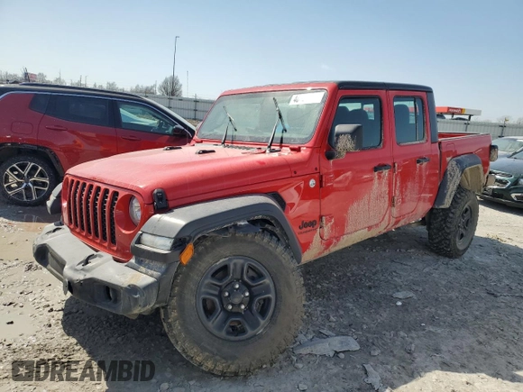 2021 Jeep Gladiator Sport S with VIN 1C6JJTAGXML540532, listed as a Copart auction lot 48422645 with 97,372 mi miles and Salvage title. Bid and sale history available at DreamBid. Image 1.