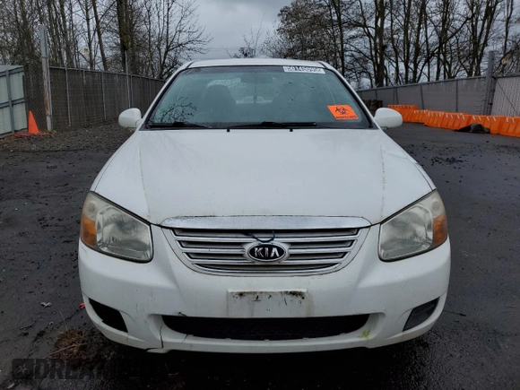 2007 Kia Spectra EX with VIN KNAFE121675467814, listed as a Copart auction lot 50145095 with 136,589 mi miles and Clean Title. Bid and sale history available at DreamBid. Image 5.