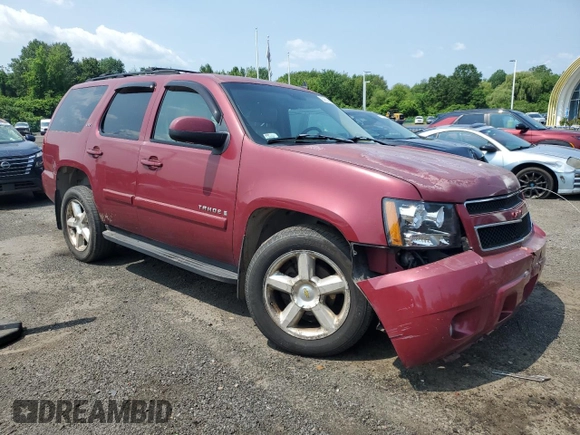 2007 Chevrolet Tahoe LTZ with VIN 1GNFK13007J153690, listed as a Copart auction lot 60614905 with 221,910 mi miles and Salvage title. Bid and sale history available at DreamBid. Image 4.