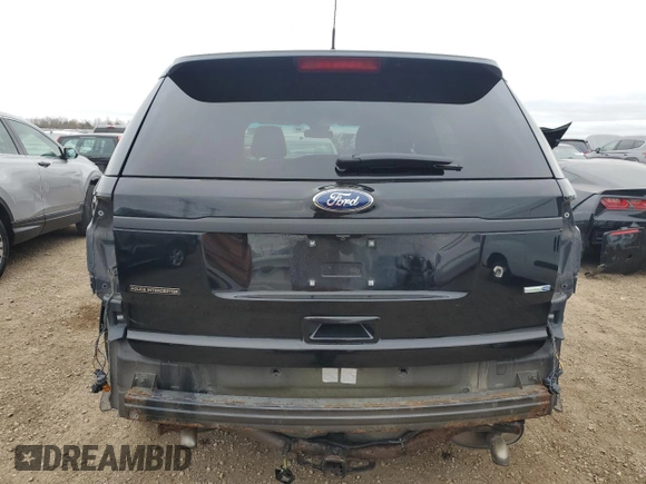 2015 Ford Utility Police Interceptor with VIN 1FM5K8AR7FGB32387, listed as a Copart auction lot 80270504 with 181,723 mi miles and Salvage Title. Bid and sale history available at carsss.com. Image 6.