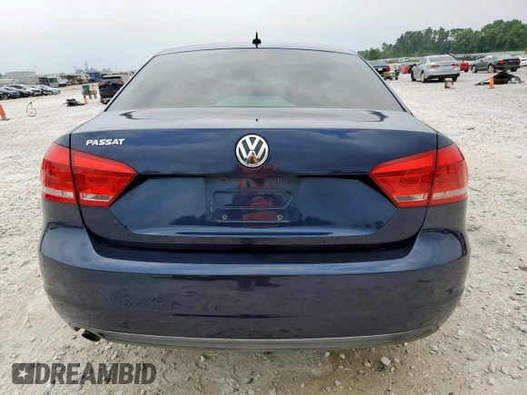 2014 Volkswagen Passat S with VIN 1VWAP7A34EC007652, listed as a Copart auction lot 57774695 with 205,764 mi miles and Salvage title. Bid and sale history available at DreamBid. Image 6.