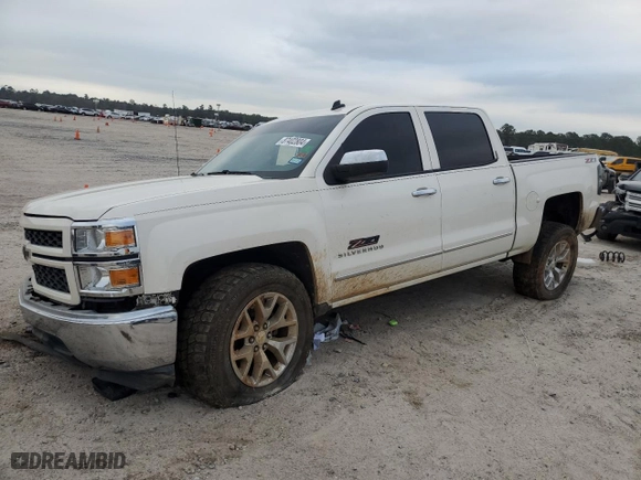 2014 Chevrolet Silverado 1500 LTZ with VIN 3GCUKSEC4EG466673, listed as a Copart auction lot 87402804 with 141,733 mi miles and Salvage Title. Bid and sale history available at carsss.com. Image 1.