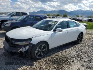2024 Honda Accord EX-L with VIN 1HGCY2F63RA045259, listed as a Copart auction lot 55490325 with 14,963 mi miles and Salvage title. Bid and sale history available at DreamBid. Image 1.