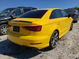 2017 Audi S3 Premium Plus with VIN WAUB1GFFXH1070683, listed as a Copart auction lot 58864992 with 63,352 mi miles. Bid and sale history available at carsss.com. Image 4.