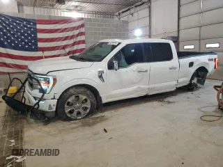 2022 Ford F-150 XL with VIN 1FTFW1E87NFA70595, listed as a Copart auction lot 44274775 with 46,562 mi miles and Salvage Title. Bid and sale history available at carsss.com. Image 1.