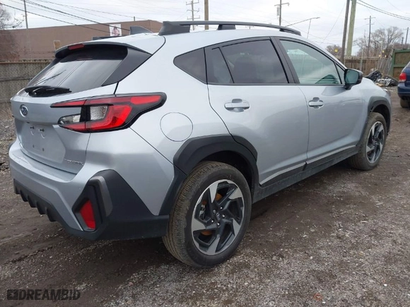 2024 Subaru Crosstrek Limited with VIN 4S4GUHL63R3750419, listed as a IAAI auction lot 41129697 with 15,705 mi miles. Bid and sale history available at carsss.com. Image 4.
