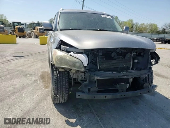 2012 Infiniti QX56 7-passenger with VIN JN8AZ2NE2C9015890, listed as a Copart auction lot 52685655 with 159,226 mi miles and Salvage title. Bid and sale history available at DreamBid. Image 12.