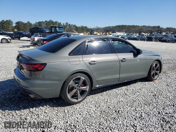 2023 Audi A4 S line Premium Plus z VIN WAUEAAF48PA055591, wystawiony jako Copart lot #48084975 z przebiegiem Nie podano mil oraz Szkoda całkowita • Salvage title. Historia ofert i sprzedaży dostępna na DreamBid. Obrazek 3.