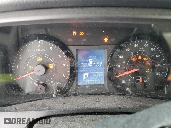 2016 Toyota Sienna L with VIN 5TDZK3DC5GS694814, listed as a Copart auction lot 44316025 with 149,886 mi miles and Salvage title. Bid and sale history available at DreamBid. Image 9.