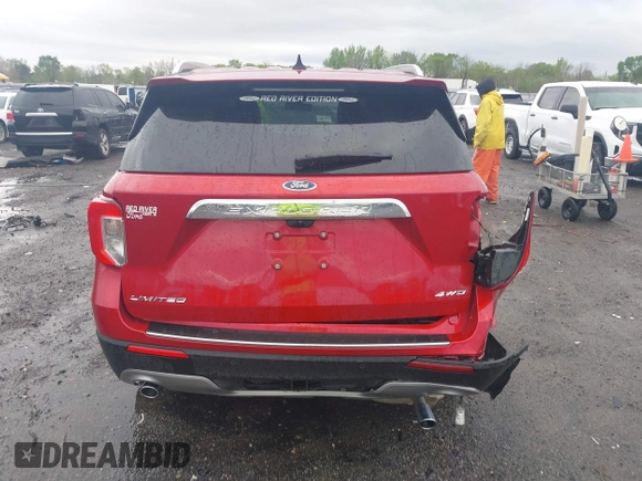 2022 Ford Explorer Limited with VIN 1FMSK8FH8NGB43898, listed as a IAAI auction lot 41934367 with 34,301 mi miles. Bid and sale history available at carsss.com. Image 16.