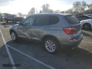 2017 BMW X3 sDrive28i with VIN 5UXWZ7C55H0T43879, listed as a Copart auction lot 43236315 with 161,205 mi miles and Salvage Title. Bid and sale history available at carsss.com. Image 2.