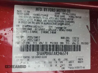 2010 Ford Fusion SE с VIN 3FAHP0HA1AR246574, выставлен на аукционе Copart как лот 61459485 с пробегом 178 691 миль миль и На запчасти • Non repairable. История ставок и продаж доступна на DreamBid. Изображение 13.