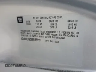 2008 Buick Lucerne CXL with VIN 1G4HD57258U183519, listed as a Copart auction lot 49147185 with Not Provided miles and Salvage Title. Bid and sale history available at DreamBid. Image 14.