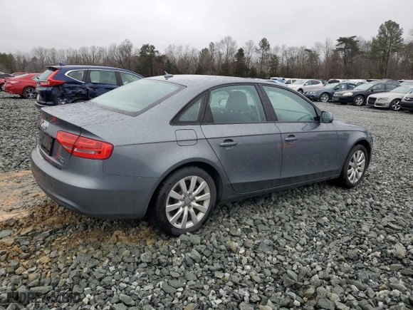 2014 Audi A4 Premium with VIN WAUBFAFL2EN006596, listed as a Copart auction lot 86002414 with 157,393 mi miles and Salvage Title. Bid and sale history available at carsss.com. Image 3.