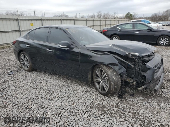 2020 Infiniti Q50 3.0t SPORT with VIN JN1EV7AP7LM205102, listed as a Copart auction lot 43652135 with 68,075 mi miles and Salvage Title. Bid and sale history available at carsss.com. Image 4.