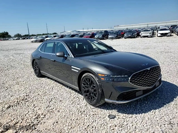 2023 Genesis G90 e-SC with VIN KMTFC4SD6PU027636, listed as a Copart auction lot 70834784 with 14,606 mi miles and Salvage Title. Bid and sale history available at carsss.com. Image 11.