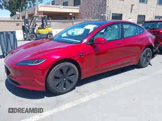 2025 Tesla Model 3 Long Range with VIN 5YJ3E1EA6SF917745, listed as a IAAI auction lot 42533673 with 7,305 mi miles and . Bid and sale history available at DreamBid. Image 19.