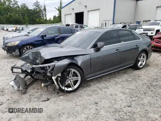 2018 Audi S4 Premium Plus with VIN WAUB4AF48JA233484, listed as a Copart auction lot 71469404 with 37,997 mi miles and Salvage Title. Bid and sale history available at carsss.com. Image 1.
