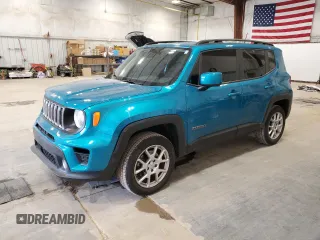 2020 Jeep Renegade Latitude z VIN ZACNJBBB9LPL91898, wystawiony jako Copart lot #54888315 z przebiegiem 70 297 mil mil oraz Szkoda całkowita • Salvage title. Historia ofert i sprzedaży dostępna na DreamBid. Obrazek 1.