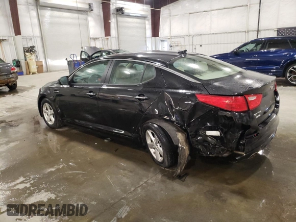 2015 Kia Optima LX with VIN 5XXGM4A7XFG483056, listed as a Copart auction lot 51503795 with 92,355 mi miles and Salvage Title. Bid and sale history available at carsss.com. Image 2.
