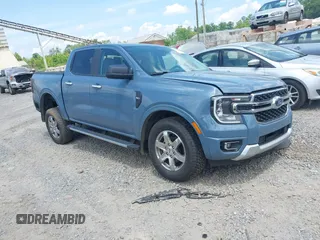 2024 Ford Ranger XLT with VIN 1FTER4HH0RLE03954, listed as a IAAI auction lot 42430528 with 4,549 mi miles and . Bid and sale history available at DreamBid. Image 1.