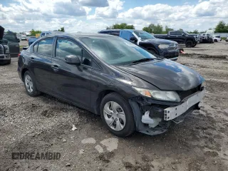 2013 Honda Civic LX z VIN 2HGFB2F56DH585866, wystawiony jako Copart lot #56435615 z przebiegiem 179 194 mil mil oraz Szkoda całkowita • Salvage title. Historia ofert i sprzedaży dostępna na DreamBid. Obrazek 4.