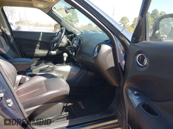 2014 Nissan Juke S with VIN JN8AF5MV9ET483956, listed as a IAAI auction lot 41803318 with 118,221 mi miles. Bid and sale history available at carsss.com. Image 5.
