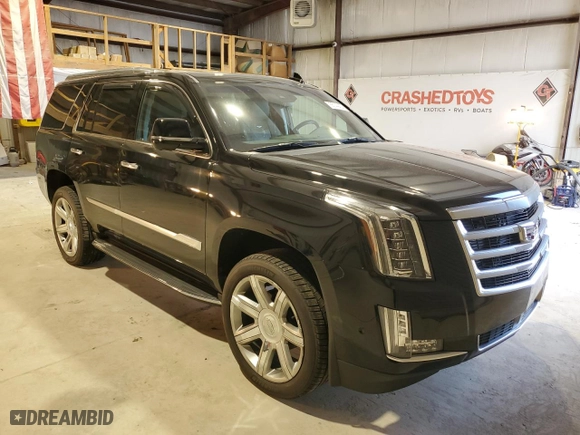 2018 Cadillac Escalade Premium Luxury with VIN 1GYS4CKJ0JR155000, listed as a Copart auction lot 85144404 with 46,259 mi miles and Salvage Title. Bid and sale history available at carsss.com. Image 4.