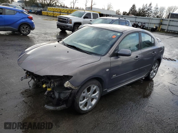 2007 Mazda 3 s Sport with VIN JM1BK323671684780, listed as a Copart auction lot 86375394 with 265,775 mi miles and Salvage Title. Bid and sale history available at carsss.com. Image 1.