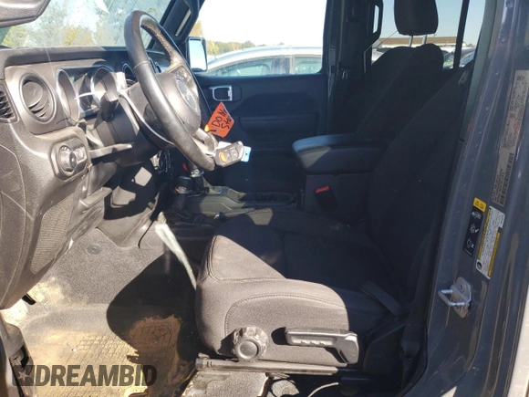2022 Jeep Wrangler Unlimited Willys with VIN 1C4HJXDG5NW103726, listed as a Copart auction lot 75965134 with 21,536 mi miles and Salvage Title. Bid and sale history available at DreamBid. Image 7.