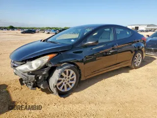 2013 Hyundai Elantra GLS with VIN KMHDH4AE1DU530662, listed as a Copart auction lot 58769215 with Not provided miles and Salvage title. Bid and sale history available at DreamBid. Image 1.