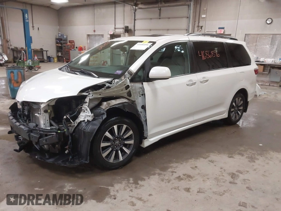 2019 Toyota Sienna XLE with VIN 5TDDZ3DCXKS224647, listed as a IAAI auction lot 41686896 with 93,453 mi miles and . Bid and sale history available at DreamBid. Image 18.
