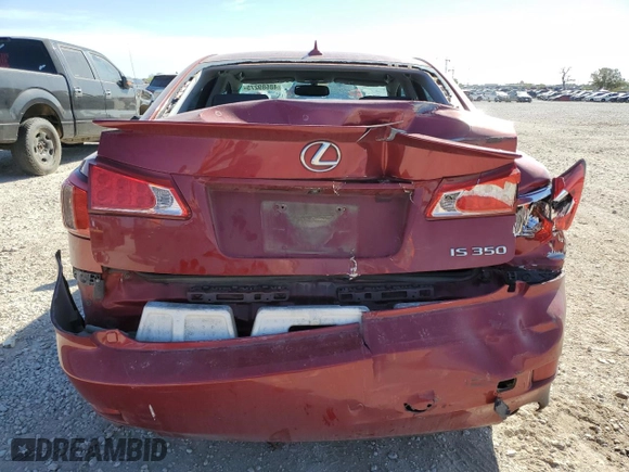 2011 Lexus IS 350 with VIN JTHBE5C22B5027709, listed as a Copart auction lot 48689275 with 242,040 mi miles and Salvage Title. Bid and sale history available at carsss.com. Image 6.