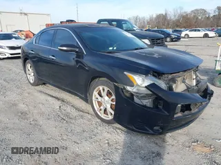 2012 Nissan Maxima SV with VIN 1N4AA5AP9CC869425, listed as a IAAI auction lot 41474671 with 106,024 mi miles and . Bid and sale history available at DreamBid. Image 1.