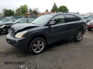 2006 Lexus RX 400h with VIN JTJHW31U460023937, listed as a Copart auction lot 60146375 with 152,060 mi miles and Salvage title. Bid and sale history available at DreamBid. Image 1.