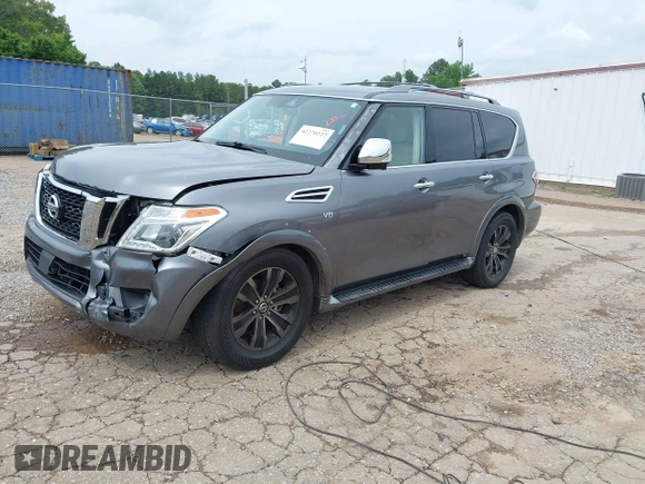 2019 Nissan Armada Platinum z VIN JN8AY2NF3K9351025, wystawiony jako IAAI lot #42270227 z przebiegiem 105 621 mil mil oraz . Historia ofert i sprzedaży dostępna na DreamBid. Obrazek 17.