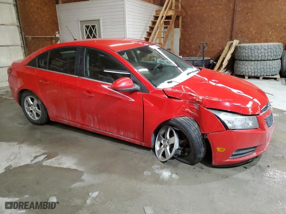 2014 Chevrolet Cruze LT with VIN 1G1PK5SB3E7385839, listed as a Copart auction lot 45477245 with 0 mi miles and Salvage Title. Bid and sale history available at carsss.com. Image 4.