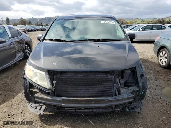 2011 Honda Odyssey EX-L with VIN 5FNRL5H66BB096676, listed as a Copart auction lot 45423845 with 218,710 mi miles and Salvage Title. Bid and sale history available at carsss.com. Image 5.