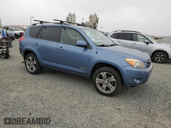 2008 Toyota RAV4 Sport with VIN JTMBK32V186039119, listed as a Copart auction lot 59575345 with 155,384 mi miles and Salvage title. Bid and sale history available at DreamBid. Image 4.