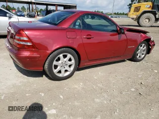 2002 Mercedes-Benz SLK-Class 2.3L Kompressor with VIN WDBKK49F32F243947, listed as a Copart auction lot 68308554 with 60,116 mi miles and Salvage Title. Bid and sale history available at carsss.com. Image 3.