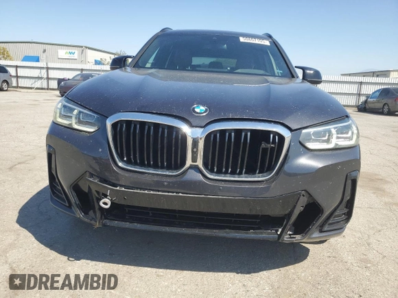 2022 BMW X3 M40i with VIN 5UX83DP06N9J37372, listed as a Copart auction lot 50807105 with 70,070 mi miles and Salvage Title. Bid and sale history available at carsss.com. Image 5.