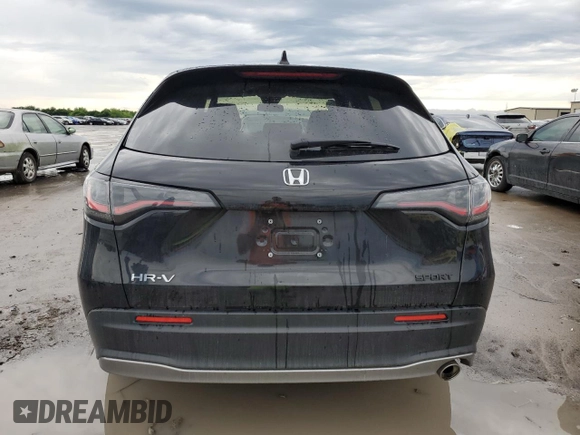 2024 Honda HR-V Sport z VIN 3CZRZ1H53RM727351, wystawiony jako Copart lot #54779855 z przebiegiem 18 855 mil mil oraz Szkoda całkowita • Salvage title. Historia ofert i sprzedaży dostępna na DreamBid. Obrazek 6.