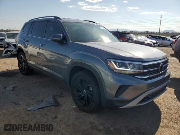 2023 Volkswagen Atlas SE with VIN 1V2WP2CA4PC553201, listed as a Copart auction lot 71232234 with 22,828 mi miles and Salvage title. Bid and sale history available at DreamBid. Image 4.