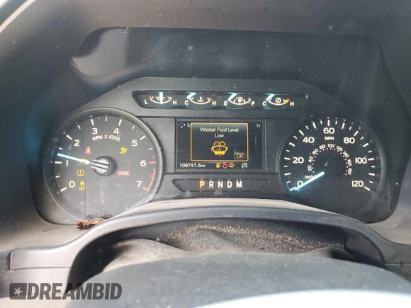 2020 Ford F-150 XL with VIN 1FTEW1CP6LKE24018, listed as a Copart auction lot 55812115 with 109,741 mi miles and Salvage title. Bid and sale history available at DreamBid. Image 9.