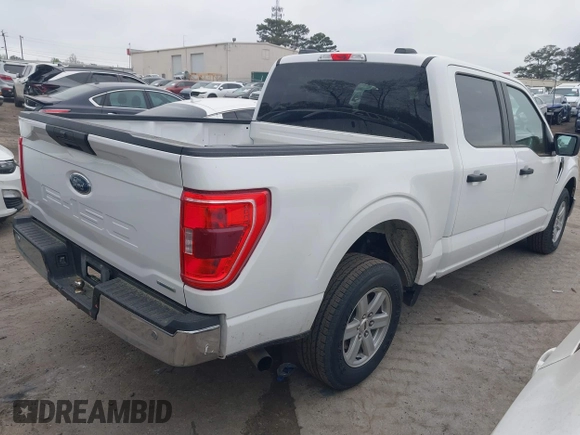 2023 Ford F-150 XL with VIN 1FTEW1C85PKD35491, listed as a IAAI auction lot 41923354 with 51,492 mi miles. Bid and sale history available at carsss.com. Image 4.