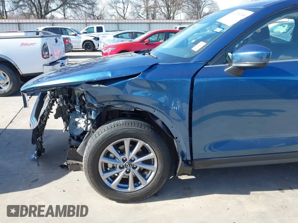2023 Mazda CX-5 2.5 S with VIN JM3KFBAM4P0281628, listed as a IAAI auction lot 41724158 with 6,013 mi miles. Bid and sale history available at carsss.com. Image 18.
