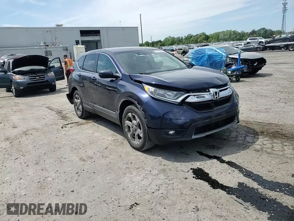 2017 Honda CR-V EX-L with VIN 2HKRW2H83HH622134, listed as a Copart auction lot 54159345 with 125,102 mi miles and Salvage Title. Bid and sale history available at carsss.com. Image 14.
