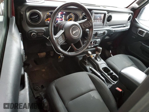 2021 Jeep Wrangler Sport S with VIN 1C4HJXAG9MW774173, listed as a Copart auction lot 47848865 with 43,602 mi miles and Salvage Title. Bid and sale history available at DreamBid. Image 8.