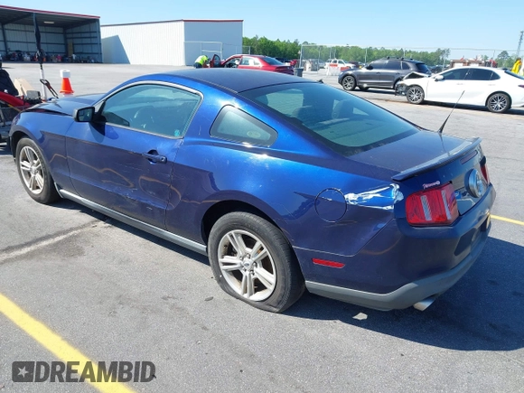 2012 Ford Mustang V6 Premium with VIN 1ZVBP8AM5C5244459, listed as a IAAI auction lot 41920863 with 127,034 mi miles. Bid and sale history available at carsss.com. Image 3.