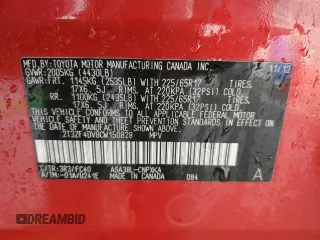 2012 Toyota RAV4 with VIN 2T3ZF4DV8CW150828, listed as a Copart auction lot 42558155 with 162,203 mi miles and Salvage Title. Bid and sale history available at carsss.com. Image 13.